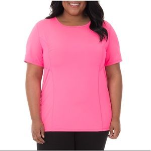 Fit For Me Performance Mesh Tee 2x women’s plus
